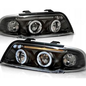 Koplamp units Angel Eyes Black geschikt voor Audi A4