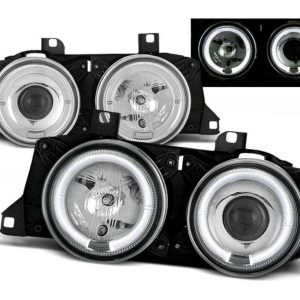 Angel Eyes koplamp units Chrome geschikt voor BMW E32 E34