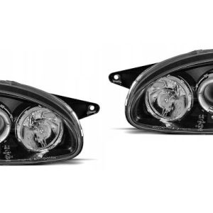Angel Eyes koplampen Black geschikt voor Opel Corsa B