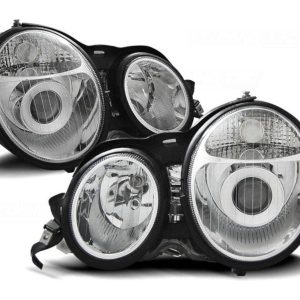 Chrome koplampen geschikt voor Mercedes E-klasse W210 1995 tot mei 1999