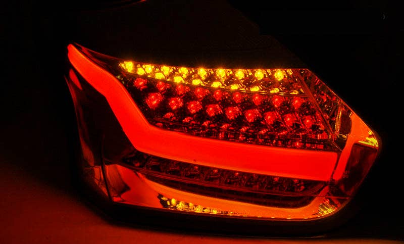 Ford Focus 3 LED achterlicht units, dynamisch knipperlicht Smoke Clear - Afbeelding 4