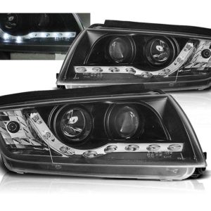 LED Dagrijverlichting koplampen Black geschikt voor Skoda Fabia