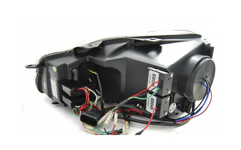 U-LED koplampen Black Red geschikt voor VW Golf 6 - Afbeelding 3