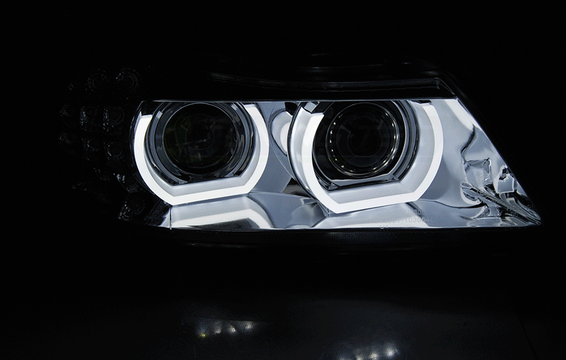 Xenon koplamp units LED DRL Black geschikt voor BMW E90 E91 - Afbeelding 7