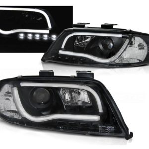 LED Tube DRL koplampen Black geschikt voor Audi A6