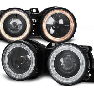 Angel Eyes koplampen Black geschikt voor BMW E30
